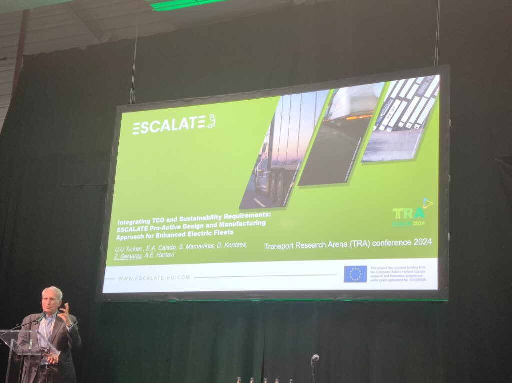 TRA 2024 - Zissis Samaras presenting the results of ESCALATE project